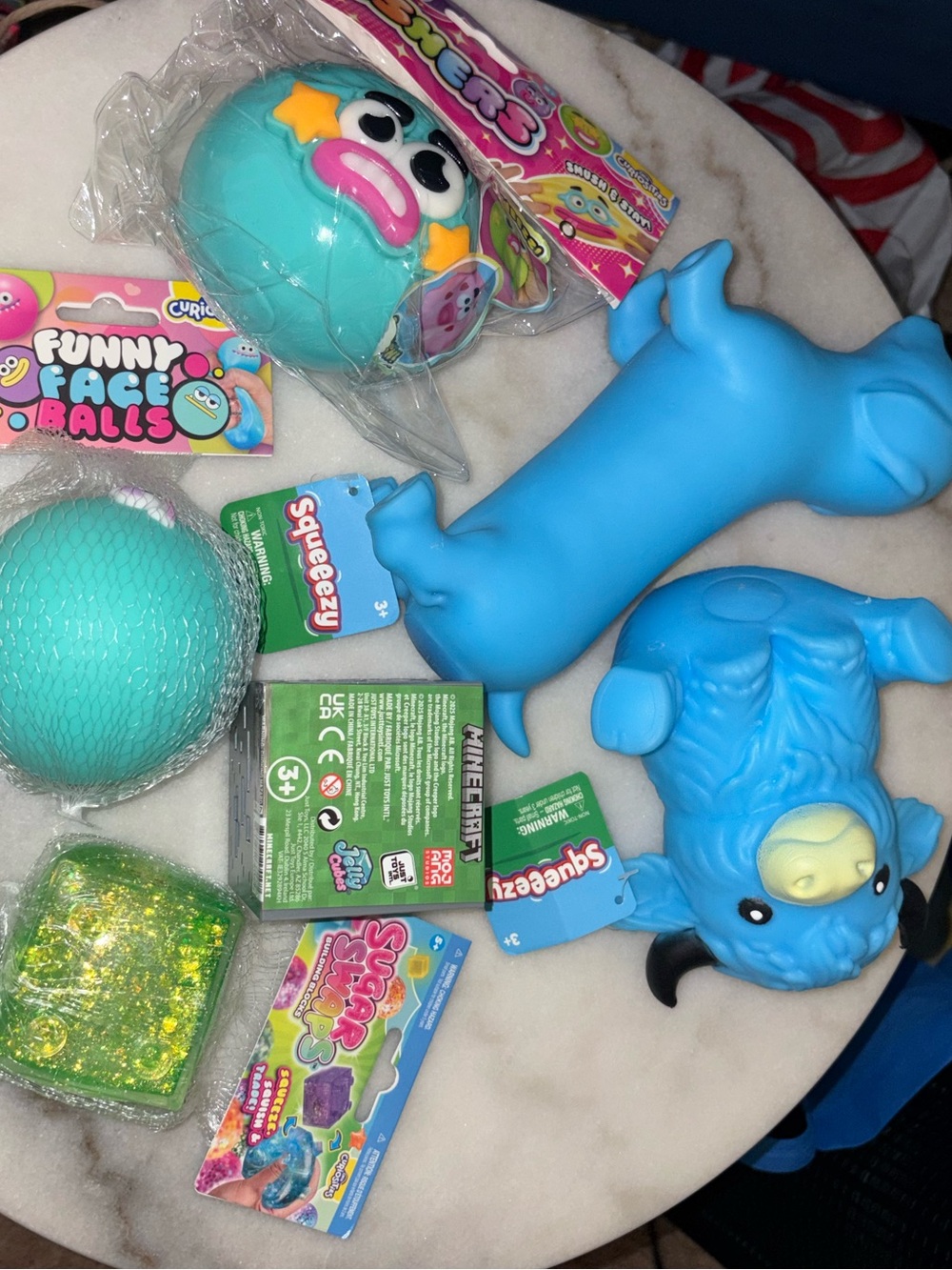 Squishy Bundle- Smushers, Highland Cow, Minecraft Cube, Sugar Swap, and more - Picture 2 of 2